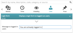 Output a login form in WordPress