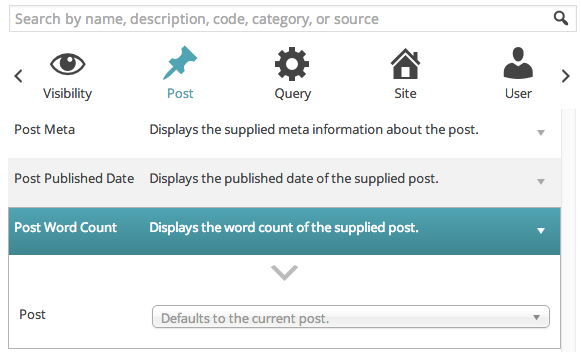 Display the word count of a post
